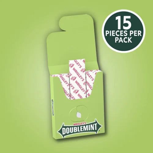 Miniatura 8 de WRIGLEY'S Doublemint Chicle Paquete a Granel, 15 Barras por Paquete (Paquete de 3) - Paquetes de Chicle