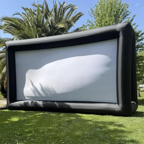 Miniatura 2 de Pantalla de película inflable de 28 pies para exteriores, proyección frontal y trasera, pantalla de proyector portátil para escuela, iglesias