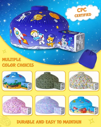 Miniatura 6 de Skywin Tienda de Aire para Niños (77" x 50") Se Construye en 30 Seg, Tiendas para Niños Pequeños de Interior para Juego Imaginativo, Espaciosas