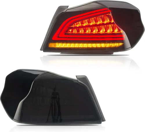 Miniatura 14 de VLAND Conjunto de luces traseras Compatible con Subaru WRX 2015-2022 Subaru WRX STI, lámpara trasera con DRL, luz trasera con luces antiniebla