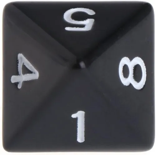 Miniatura 5 de 10 unids/pack acrílico 8 caras D8 diversas formas escultura digital dados para club fiesta familia juego de mesa accesorios