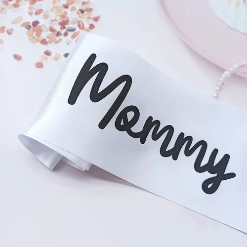 Miniatura 2 de NEWHAPPYLAND - Decoraciones para baby shower, banda y hojalata, insignias para mamá y papá, recuerdos de fiesta de revelación de género