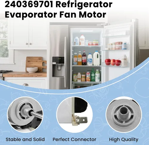 Miniatura 3 de AMI PARTS 240369701 Motor de Ventilador del Evaporador del Refrigerador - Reemplaza 240315802 240369701 240369702 241537301 240315801 240315803