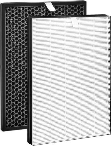 FY1413/40 Active Carbon y FY1410/40 HEPA Juego de filtros de repuesto compatible con Phil-lips Purfier Series 1000 1000i, reemplaza AC1214 AC1215
