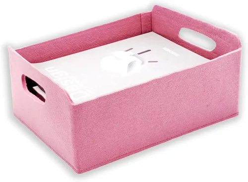 Miniatura 30 de Welaxy Cestas de almacenamiento plegables de fieltro, cubos de almacenamiento para estantes, caja de fieltro para niños, juguetes, revistas, libros