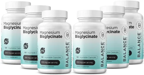 Miniatura 10 de Bisglicinato de magnesio 200 mg - Suplemento de magnesio quelado de alta absorción - Suave con el estómago, sin OMG, sin gluten, apoya el sueño