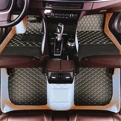 Miniatura 42 de Alfombrillas personalizadas de cuero artificial para automóvil, impermeables, antideslizantes, adecuadas para automóviles, SUV, camionetas, protegen