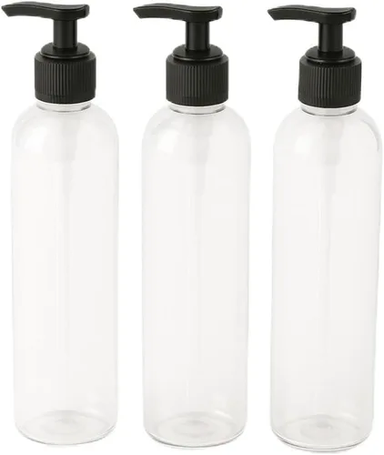 Miniatura 15 de Royal Massage Botella con bomba tipo bala de 8 onzas, aceite de masaje, loción, jabón, dispensador de champú, PET sin BPA con bomba de bloqueo Verde