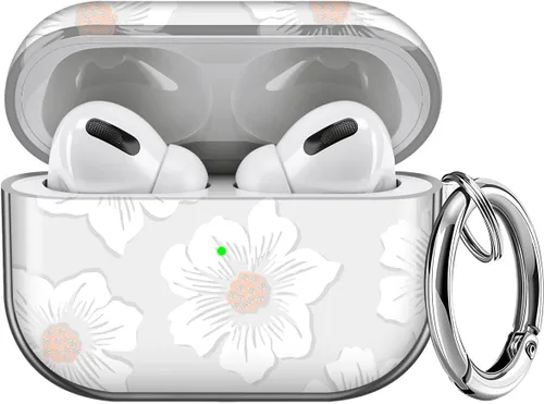 Miniatura 47 de Maxjoy Funda compatible con AirPods Pro, funda con diseño de vaca clara para mujeres y niñas, bonita funda protectora suave con llavero compatible