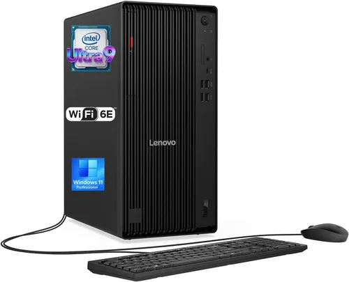 Miniatura 9 de Lenovo ThinkCentre M90t Gen 6 A.I. PC • Computadora de escritorio Intel Ultra 7 265K de 20 núcleos • DDR5 de 64 GB • SSD de 2 TB • Office 365