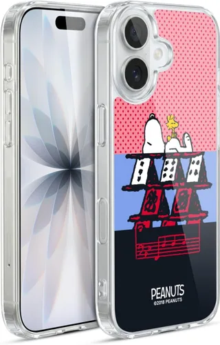 Miniatura 295 de Head Case Designs Funda de gel con licencia oficial de Peanuts Snoopy & Woodstock Halfs and Laughs [protección de grado militar] compatible