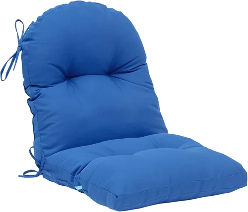 Miniatura 21 de QILLOWAY Cojín copetudo para silla de exterior, impermeable, 43 x 20 x 4 pulgadas, antideslizante, almohadilla de repuesto para muebles de mimbre