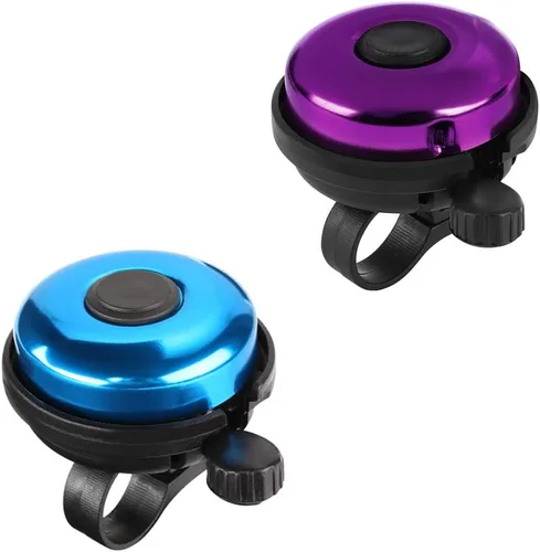 Miniatura 27 de Accmor Campana de Bicicleta Clásica, Campana de Bicicleta de Aluminio, Campana de Bicicleta de Sonido Fuerte Nítido y Claro para Adultos y Niños