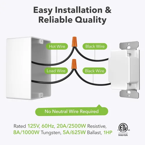 Miniatura 5 de BN-LINK Temporizador de cuenta regresiva de 60 minutos en la pared, interruptor mecánico, para ventilador de baño, temporizador de luces, 2 placas