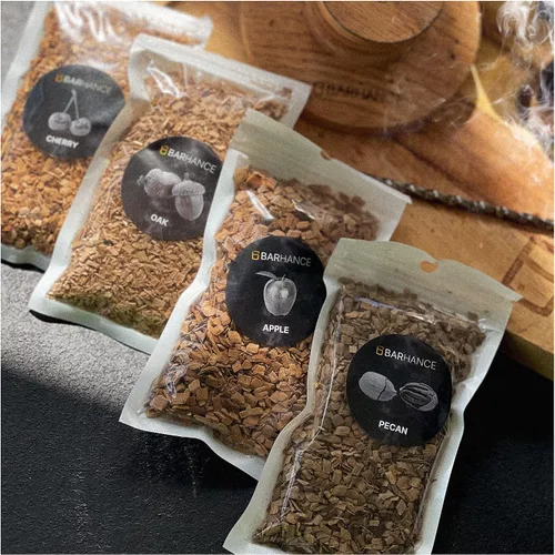 Miniatura 2 de Virutas de madera para ahumar cócteles – Roble, Pecana, Cereza, Virutas de madera de manzana para ahumar cóctel – Chips de ahumar para whisky