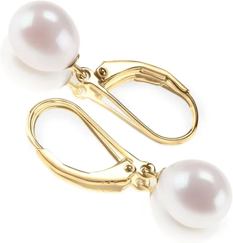 Miniatura 3 de PAVOI - Aretes de perlas cultivadas de agua dulce de calidad AAA+, aretes de perlas con palanca posterior de agarre