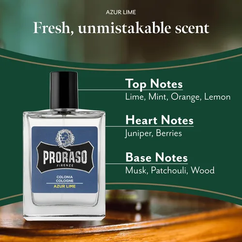 Miniatura 3 de Proraso Eau De Colonia, Lima Azur, 3.4 Fl Oz