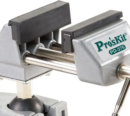 Miniatura 2 de PD-376 Ventosa al vacío Alicates de trabajo universales Tornillo de banco 6 1/4" (158mm) Base triangular deslizante de goma