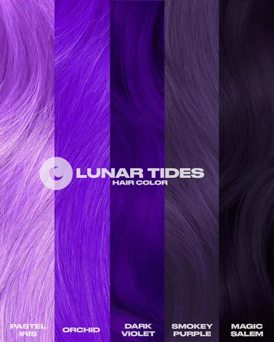 Miniatura 5 de Lunar Tides - Color de cabello semipermanente (43 colores) (Violeta oscuro, 4 onzas líquidas)