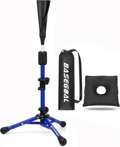 Miniatura 11 de BaseGoal - Tee de béisbol para niños, tee de bateo, tee de sóftbol, tee de bateo para jóvenes, tee de teeball, tee de viaje, altura fácilmente