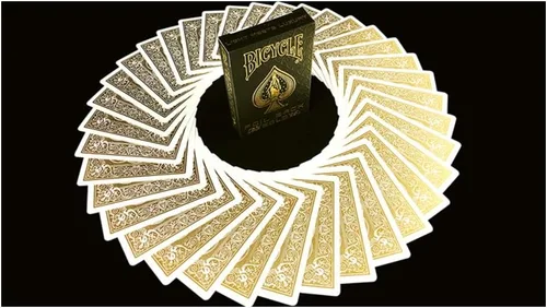 Miniatura 3 de Bicycle Rider Back - Juego de cartas MetalLuxe, edición Gold Foil