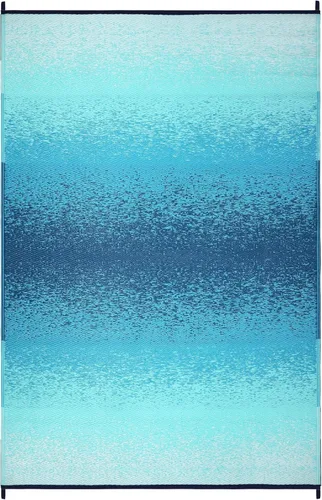 Miniatura 5 de Alfombra para exteriores, impermeable, lavable, reversible, resistente a las manchas, plegable, alfombra de paja de plástico reciclado, alfombra