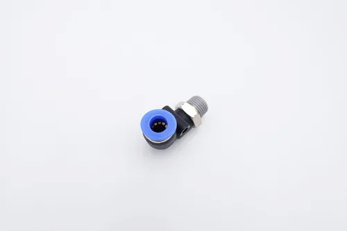Miniatura 7 de Empuje para conectar conexión de tubo de 1/4" OD x 1/8" rosca NPT macho, codo neumático macho de aire línea de agua de aire de 90 grados codo