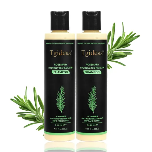 Miniatura 10 de Tgideas Acondicionador capilar de romero para mujeres y hombres, acondicionador desenredante e hidratante con infusión de queratina hidrolizada