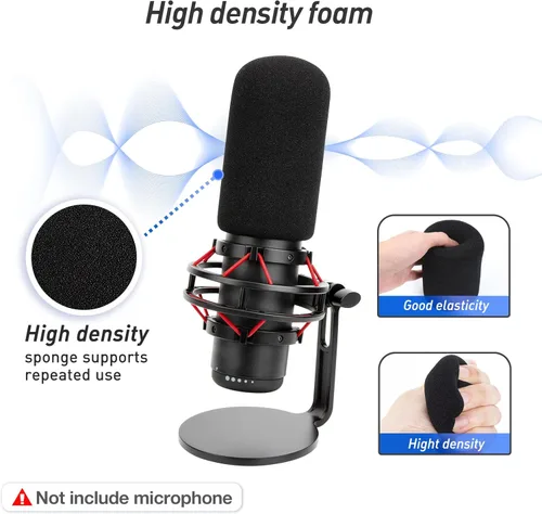 Miniatura 4 de SUNMON HyperX QuadCast - Brazo de brazo de brazo de micrófono de suspensión ajustable para HyperX QuadCast, QuadCast S Boom Arm - Abrazadera C