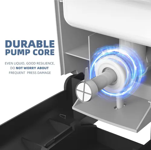 Miniatura 6 de Dispensador de jabón de pared de 28 onzas, dispensador de jabón de manos comercial para baño, gel líquido, dispensador de desinfectante de manos
