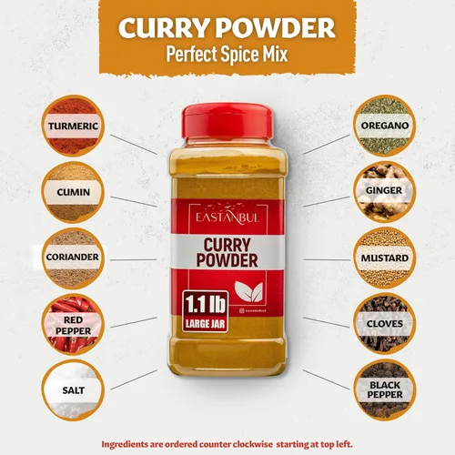 Miniatura 5 de Eastanbul Curry en polvo, 1.1 libras, curry tradicional de mezcla de especias indias, condimento auténtico, mezcla de polvo amarillo de primera