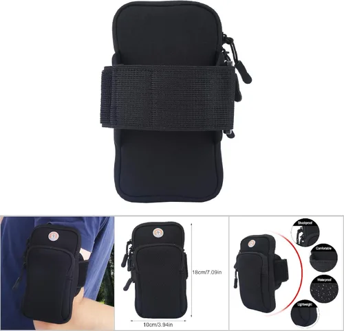 Miniatura 3 de Brazalete para teléfono celular, correr, correr, ejercicio, gimnasio, brazo, muñeca, brazalete, funda para teléfono, bolsa de brazo deportivo
