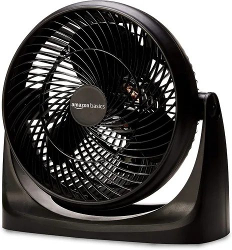 Miniatura 7 de Amazon Basics Ventilador circulador de aire, ventilador de escritorio para dormitorio, hogar y oficina, con cabezal de inclinación de 90 grados, 3