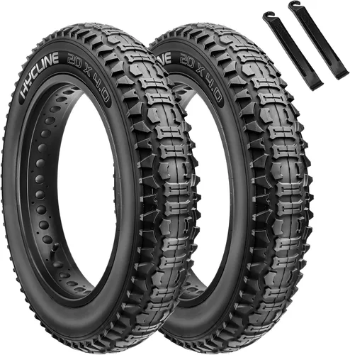 Miniatura 8 de Hycline Neumático de repuesto para bicicleta Ebike: 20x4.0/26x4.0 pulgadas, neumáticos eléctricos resistentes plegables de grasa, neumáticos