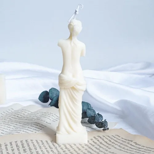 Miniatura 2 de Molde de silicona para velas Venus de Milo, mitología griega romana, diosa, afrodita, moldes para velas 3D, aromaterepía, molde de estilo nórdico
