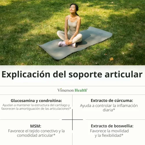 Miniatura 4 de Vimerson Health - Glucosamina condroitina cúrcuma Msm boswellia – Suplemento para el alivio del dolor de articulaciones – Las mejores pastillas