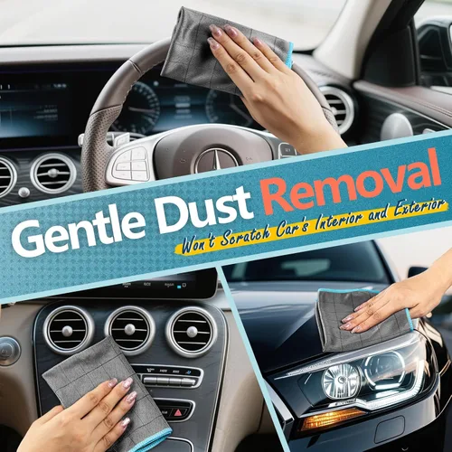Miniatura 3 de Airlab Toallas de microfibra de carbono para pulido y limpieza de vidrios de coche, paño de detalle automático, libre de pelusa, sin marcas