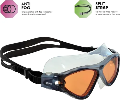 Miniatura 4 de Zoggs Máscara unisex de triple visión para adultos Gafas de natación con protección UV antivaho Tecnología de lente curva y correa de ajuste