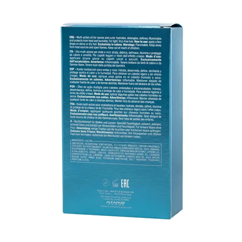 Miniatura 8 de Alfaparf Milano Semi di Lino Curls - Aceite nutritivo para cabello ondulado y rizado, suero ligero y multibeneficio, reduce el encrespamiento, añade