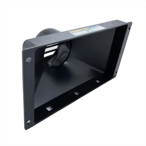 POWERTEC 70169V Mini Gulp Dust Hood con puerto de identificación de 4 pulgadas, colector de polvo de plástico ABS para manguera de recolección de