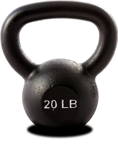 Miniatura 14 de Kettlebell Weights – 5lb to 80lb Cast Iron Kettlebells with Matte Black Finish – Full Body Strength Training & CrossFit Conditioning – Ideal for