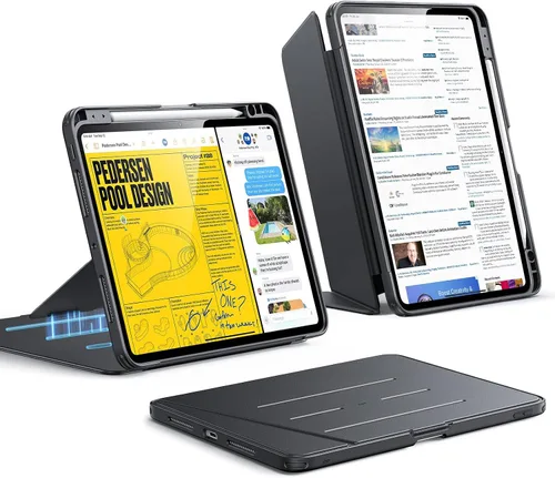 Miniatura 26 de ESR - Funda para iPad Air de 11 pulgadas M3/M2 (2025/2024), iPad Air de 5ª/4ª generación (2022/2020), funda con soporte vertical, múltiples ángulos