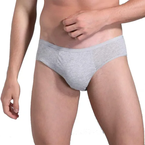 Miniatura 6 de STARLY Ropa interior desechable de algodón para hombre, ropa interior de viaje, ropa interior práctica para fitness, color gris (20 unidades)