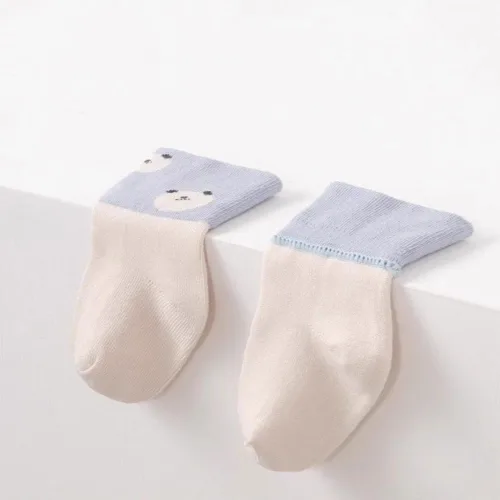 Miniatura 7 de Calcetines de tobillo antideslizantes para bebé, 5 pares de calcetines transpirables para niños pequeños, elásticos, antideslizantes, para 1-3 años
