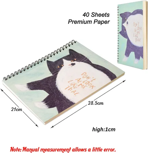 Miniatura 2 de Lemical Cuaderno de bocetos de 9 x 12 pulgadas, 40 hojas encuadernadas en espiral para niños, adultos principiantes, libro de dibujo sin ácidos