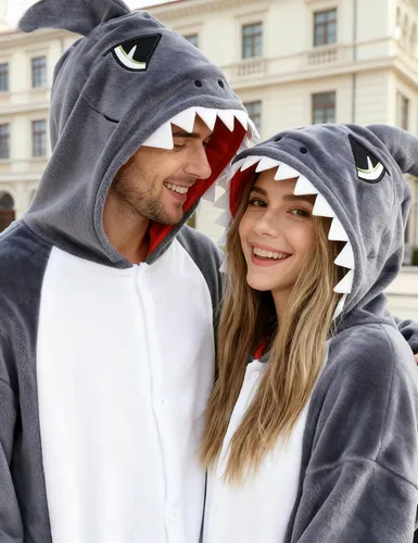 Miniatura 4 de vavalad Disfraz mameluco de tiburón para adultos, disfraz de Halloween para cosplay