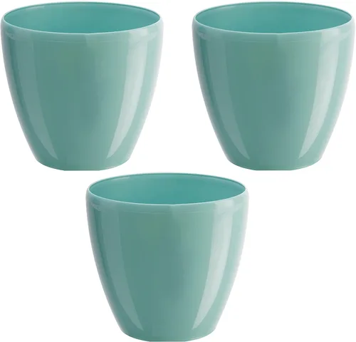 Miniatura 13 de DECOPOTS - Maceta de riego automático - Maceta decorativa para interiores con cartucho de drenaje e indicador de nivel de agua