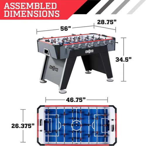 Miniatura 2 de Hall of Games - Mesas de futbolín de múltiples estilos, fútbol con diseños duraderos y elegantes con pelotas de fútbol deportivas de mesa, perfectas
