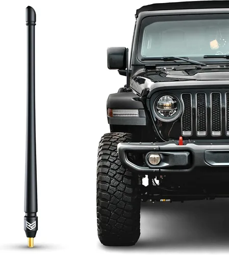 Ronin Factory - Antena corta para Jeep Wrangler Rubicon Gladiator Sahara Sport 4xe JK JL 2007-2023, accesorios Jeep Wrangler, accesorios Jeep