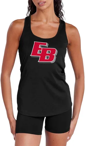 Miniatura 488 de Camiseta deportiva sin mangas oficial de NCAA Collegiate para mujer, con espalda cruzada, colección con logotipo primario